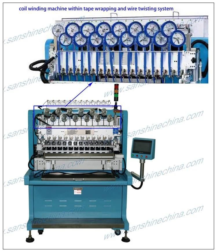 Sixteen Spindles Fully Automatic Transformer Coil Winding Machinery