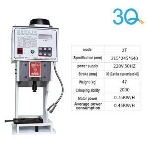 3q 1.5t Super Mute Otp Semi Automatic Electrical Terminal Crimping Tools Cable Wire Crimping Machine Strip Eastontech 0.35 - 1.5 Kw