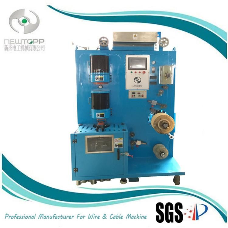 Xj500 Vertical Type Double Layers Tapping Machine/PLC Control Cable Wrapping Machine