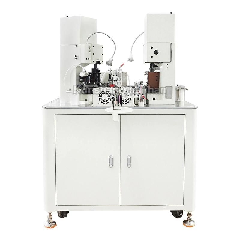 Full Automatic Electronic Cable Wire Cutting Stripping Crimping Terminal Crimping Machine/Double Ends Servo Motor Crimping Machine