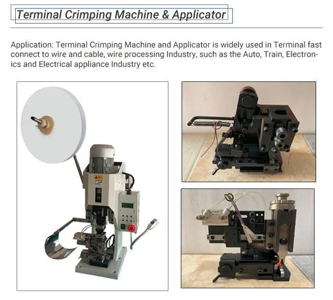 High Precision Cable End Feeding Terminal Crimping Applicator Die/ Mould 30mm Stroke for Automatic Crimping Machine