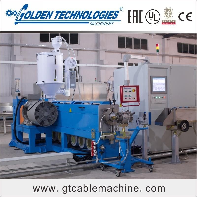 Cable Sheathing HDPE Production Line / Fiber Cables Sheath Machine