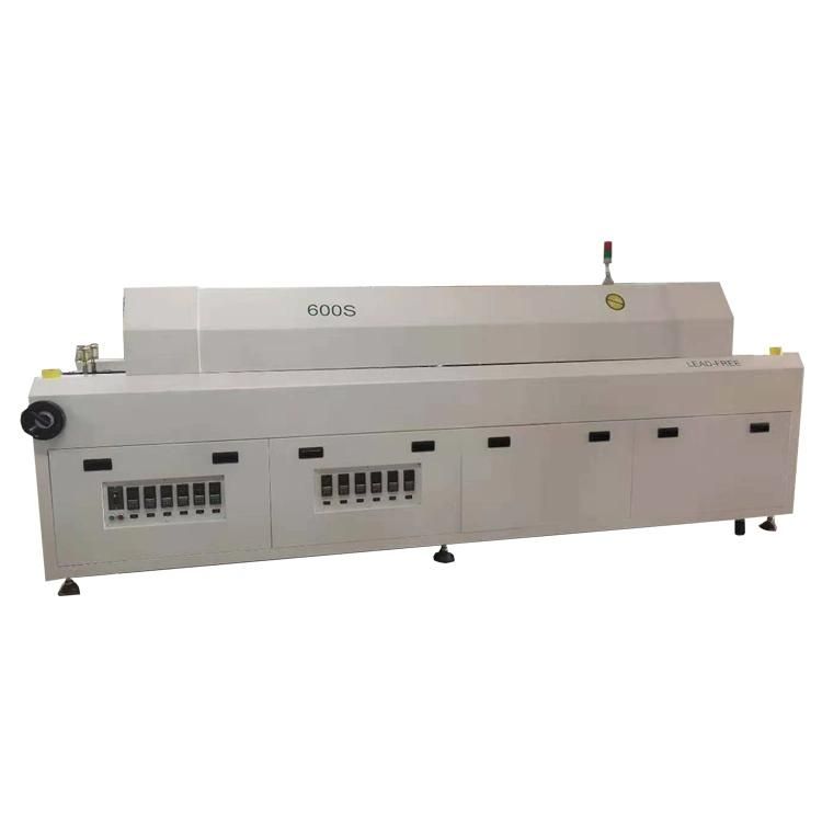 6 Zones Reflow Soldering Oven LED Light PCB SMT Reflow Oven