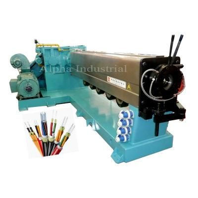 Double Layer PVC Nylon Co Extrusion Wire Cable Extruding Machine Line