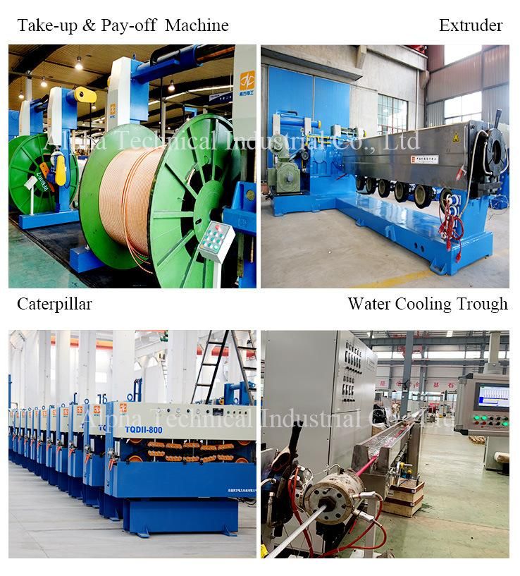 Automatic Coaxial Cable Jacket/Sheathing Cable Extruder Machine, PVC/PE/TPU/PU Power Cable Insulation Sheath Extruding /Extruding Machine