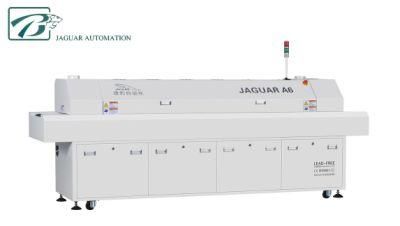 Jaguar Manufactures Medium Volume Easy Install Lead-Free 6 Zone Reflow Oven for PCB Soldering