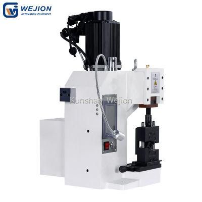 Semi-automatic wire cable fiber connector termination servo terminal crimping machine