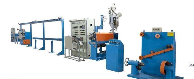 PE PVC Cable Dual Layers Chemical Foaming Wire Production Line Cable Extrusion Plant