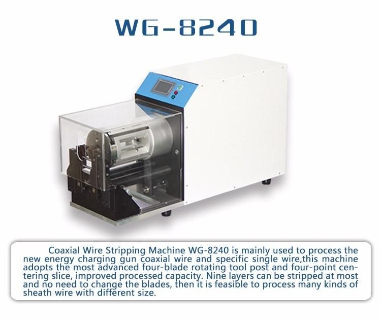 Coaxial Cable Wire Stripping Stripper Machine (WG-8240) for Large Wires 10-40mm