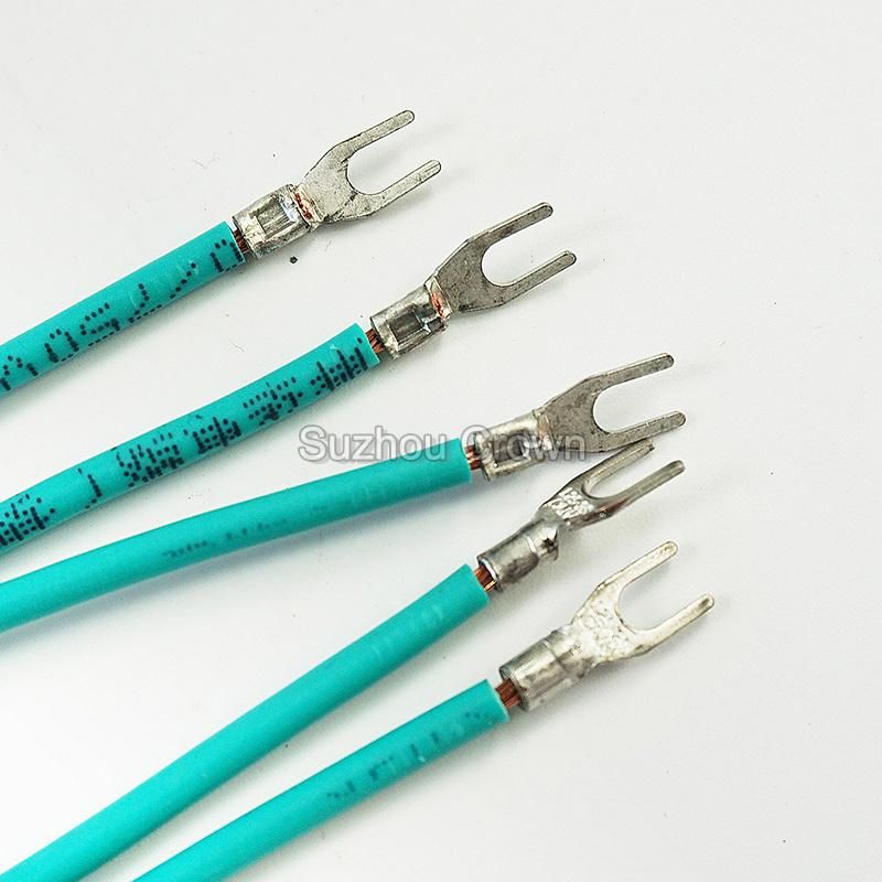 Fork Insulated Electrical Wire Crimp Terminals Spade Terminals Single Terminal Crimping Machine