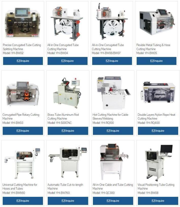 All in One Auto Long Tube Cutting Equipment Automatic Corrugated Pipe Bellows Cutting Machine