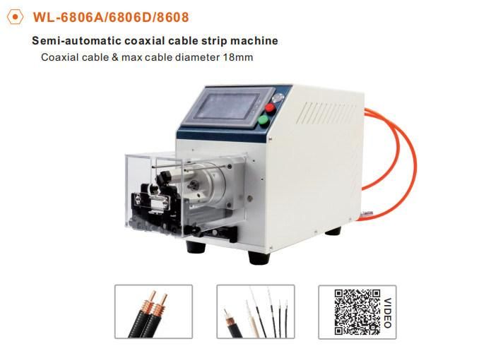 Fully Automatic RF Rg Coaxial Cable Cutting and Stripping Machine