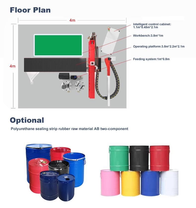 Servo Motor Dynamic Mixing Head Polyurethane Gasket Casting Machine