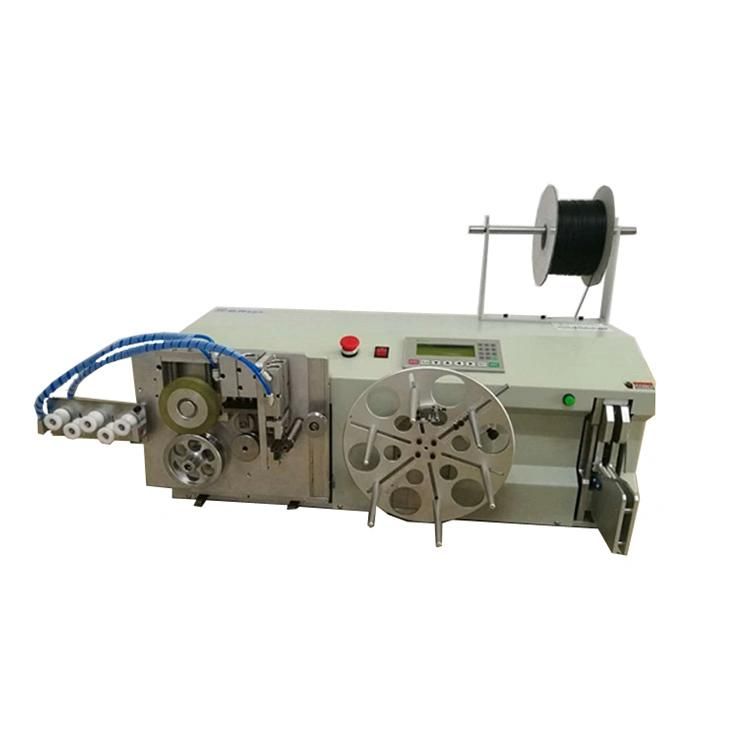 Automatic Cable Wire Measuring Cutting Binding Tying Spool Coil Winding Machine