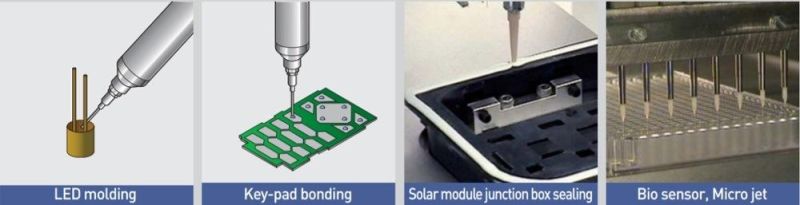 High Speed Automatic Glue Dispensing Machine to Fill Ab Glue on PCB