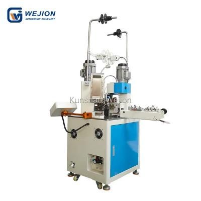 2456 Best price Fully automatic double head terminal crimping machine wire double ends stripping and crimping connector equipment