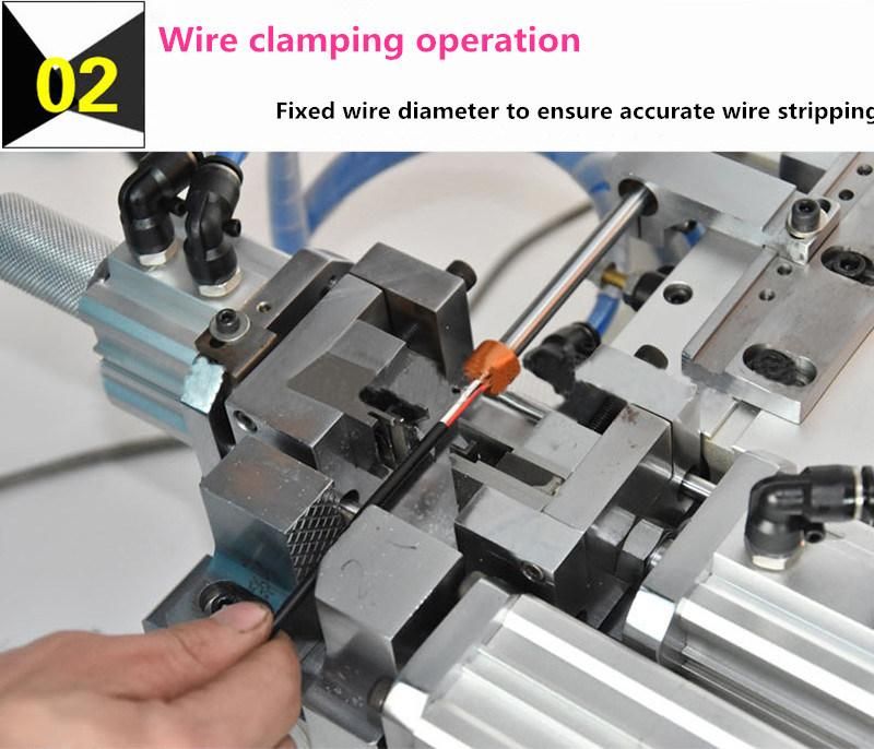 Jacket and Inner Core Semi-Automatic Pneumatic Wire Stripping Machine