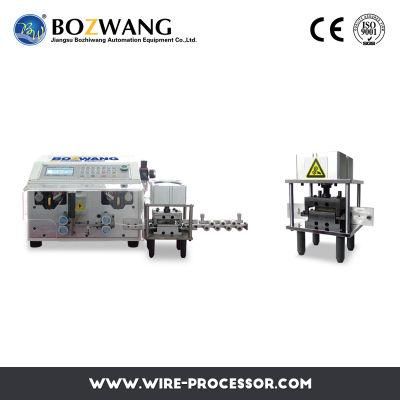 Computerized Wire Cutting and Stripping Machine with Flat Wire