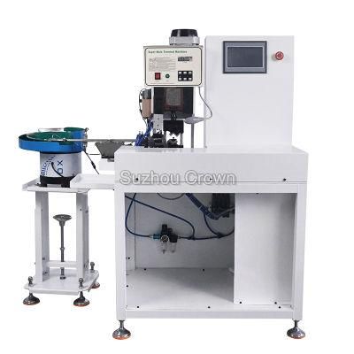 Semi-Automatic Loose Terminal Crimping Machine with Vibration Plate Feeding