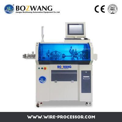 New Energy Computerized Cutting and Stripping Machine for 70mm2 Wire with One Winding Unit