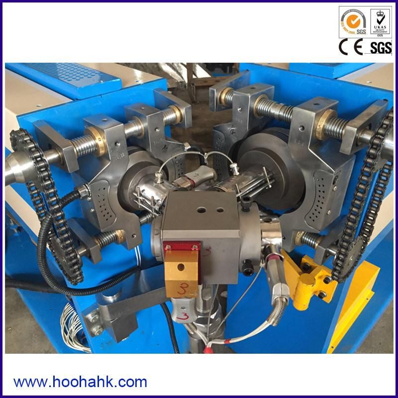 Blue Multi Layer Electrical Cable Extrusion Machine with Siemen Motor