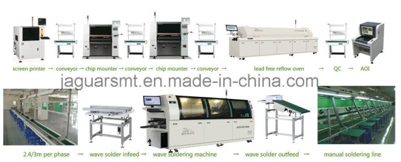 SMD Lead-Free Reflow Oven Machine with 6 Zones
