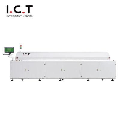 Full Hot Air Lead Free Reflow Oven with 8 Heating-Zones (E8)