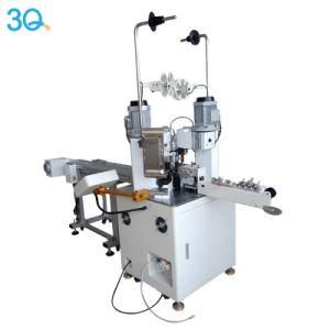 3q Fully Automatic Insulated Tubular Terminal Crimping Machine Double Head Servo Single Grain Terminals Punch Machine