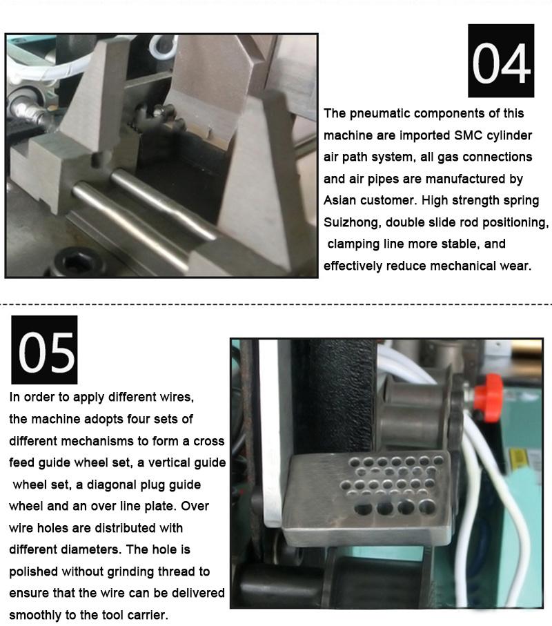 Multiple Single Conductor USB Rg Cable Cut Strip Machine