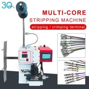 3q High Quality Pneumatic Electrical Copper Cable Lug Wire Terminal Single Core Wire Stripping Machine and Crimping Machine
