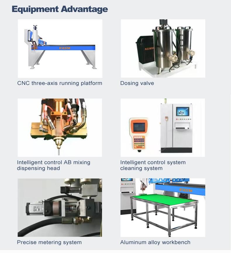 Servo Motor Dynamic Mixing Head Polyurethane Gasket Casting Machine