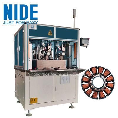 Automatic Electric Motor External Rotor Coil Winding Machine with 2 Stations Needle Winder