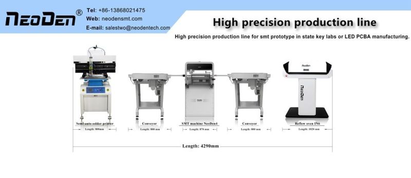 2-Nozzle-Heads SMD Pick Place Machine Neoden3V with SMT Feeders PCB Soldering Machine