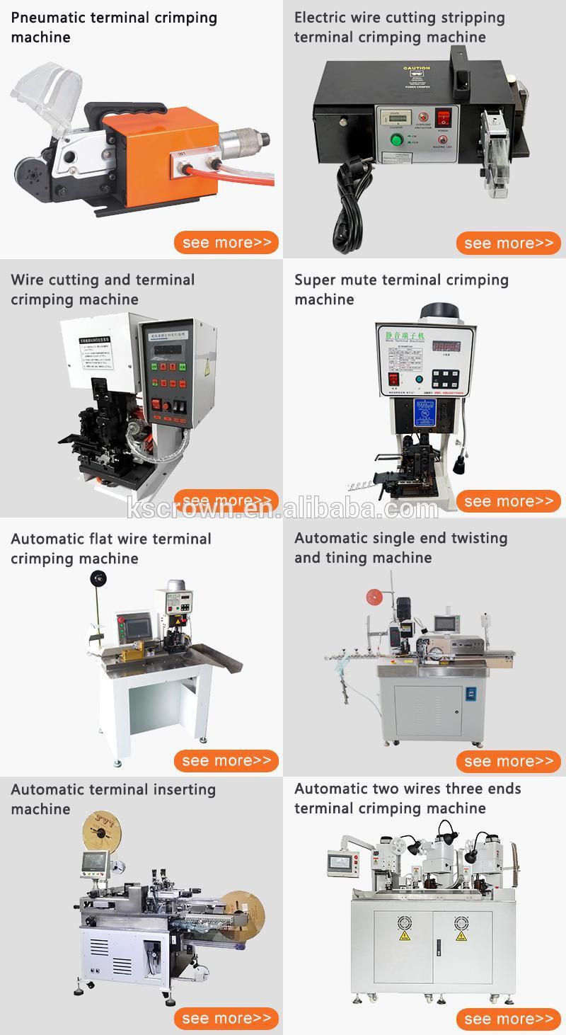 Wl-Sxbd Semi Automatic 4 Core Sheathed Cable Stripping and Crimping Machine