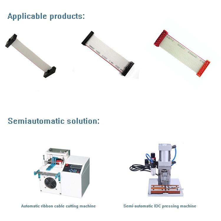 Fully Automatic Ribbon Cable IDC Cutting Pressing Machine Crimping Equipment