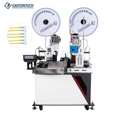 Eastontech High Quality Fully Automatic Double Ends Electrical Molex Connector Wire Cut Strip Crimping Machine