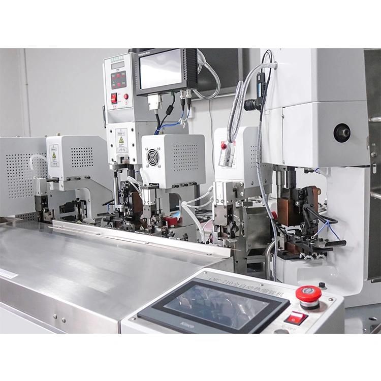 Wl-D710 Fully Automatic Single Side Wire Crimping Shrink Tube Insrtion and Heating Shrinking Machine