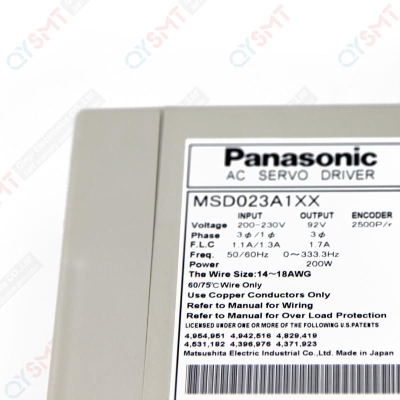 SMT Panasonic Motor AC Servo Driver Msd023A1xx
