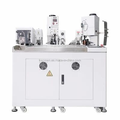 Wl-D710 Fully Automatic Single End Wire Crimping Shrink Tube Inseration and Heating Shrinking Machine