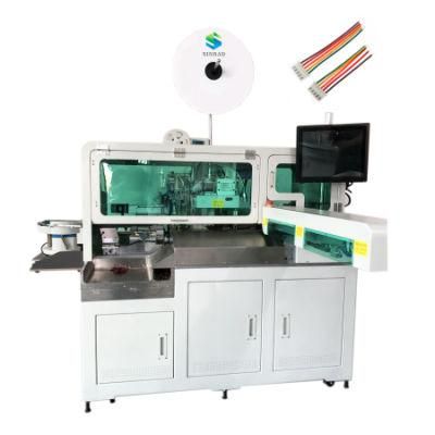 Factory Supply Full Automatic Cutting Stripping Crimping Inserting Terminal Machine