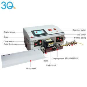 3q Hot Sale Automatic Sheath Wire Cable Cutting Stripping Machine Multi Core Wire Cutter Stripper Machine