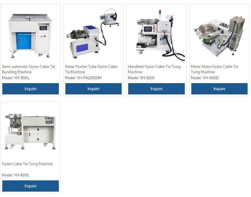 Cable Wire Strapping Machine Tying by Nylon Cable Tie with Vibrating Plate