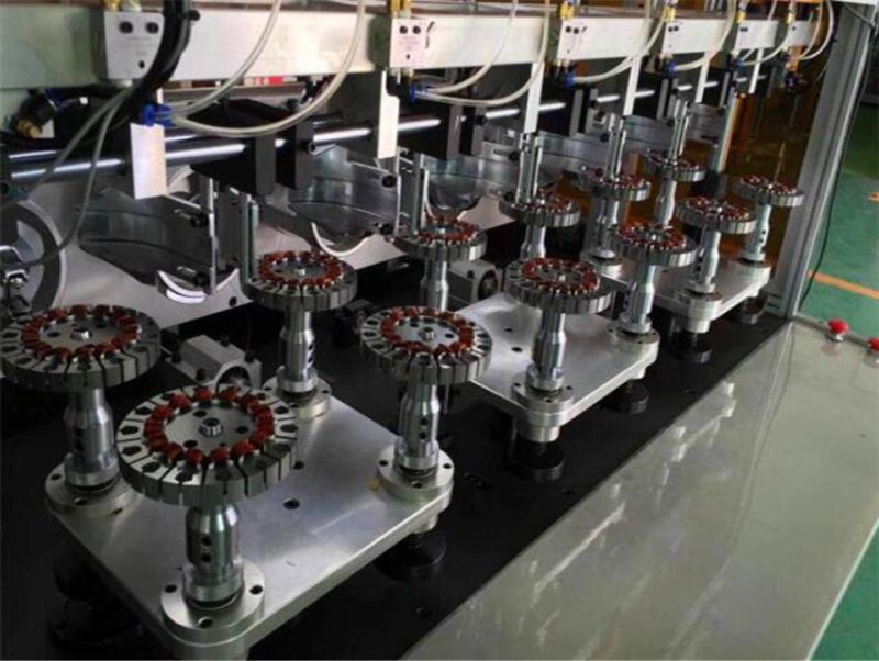 Automatic Thread Cutting and Coil Motor Winding Machine with 4 or 6 Axis Station External Winder