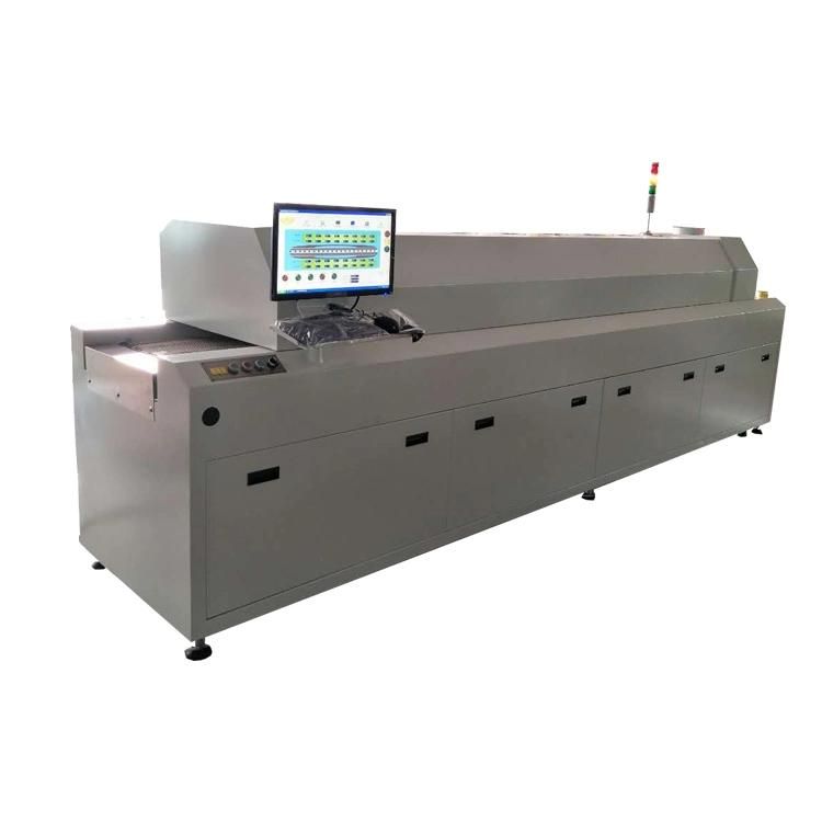 Six Heatingf Zones PCB Welding Machine (SMT infrared conveyor reflow oven) Used Reflow Oven for PCB Mounting Machine