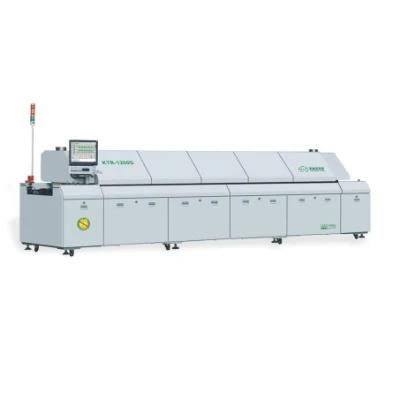 SMT Automatic PCB Soldering Machine Dual Rails Lead Free 12 Zones Reflow Oven Ktr-1200d