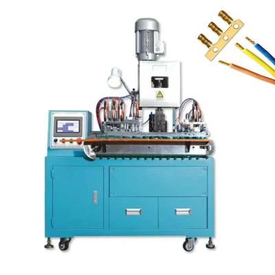 Automatic Cable Jacket Stripping Shark Tooth Connector Crimping Machine