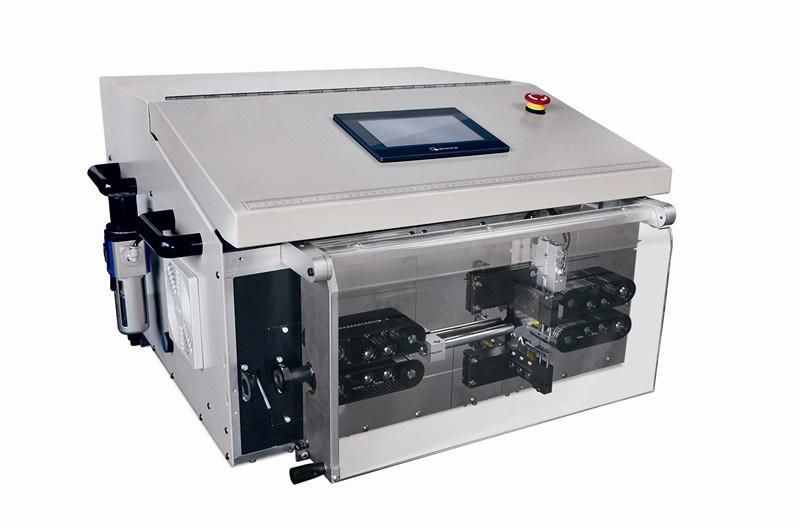 Wl-8600 Fully Automatic Jacket Cable Cutting Stripping Machine Special Single Conductor Cable Stripper Machine