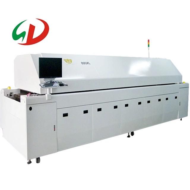 800XL Full Hot Air Circulation Lead-Free Reflow Soldering Used for PCB Assembly in SMT Workshop/Welding Machine