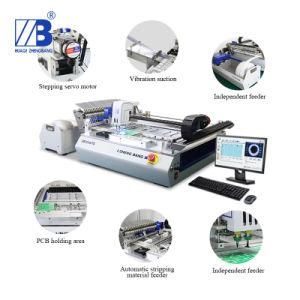 Automatic SMT Pick and Place Mounter with Dual Camera Four Heads
