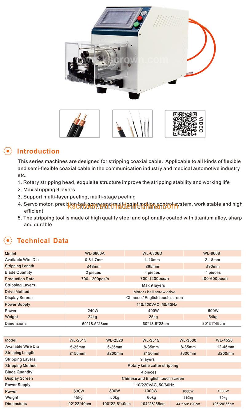Factory Price Coaxial Wire Stripping Machine with CE